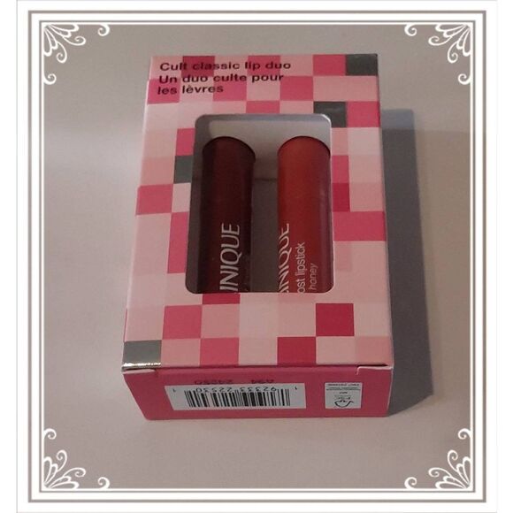 Clinique Other - NIB~Clinique Cult Classic Black & Pink Honey Lip Duo